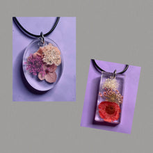 Load image into Gallery viewer, Custom Dried Flowers Pendant
